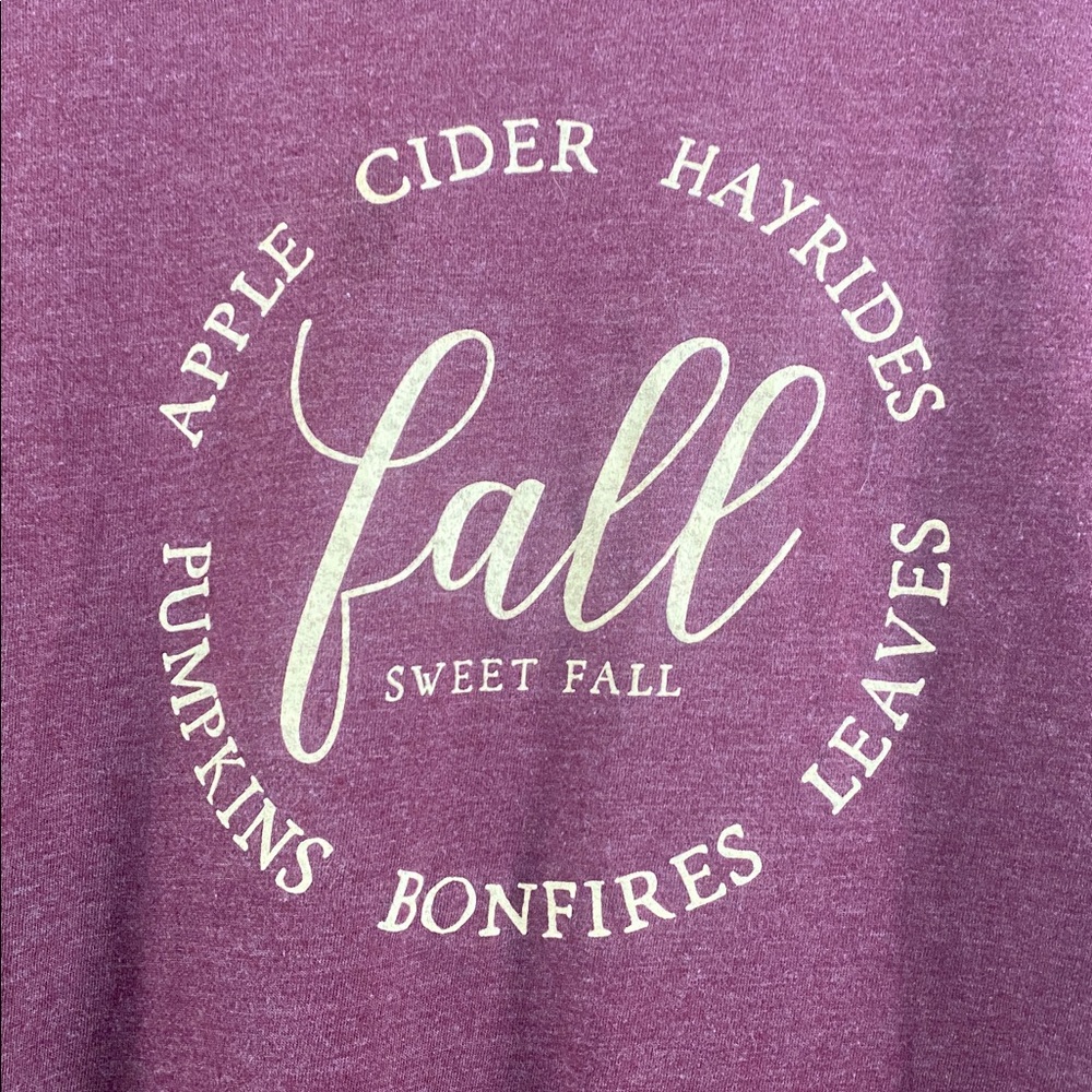 Fall T Shirt Sz XXL Pumpkins Apple-cider Bonfires